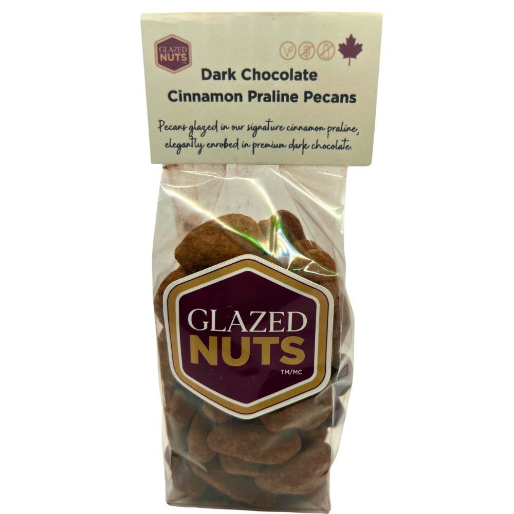 Dark Chocolate Cinnamon Praline Pecans