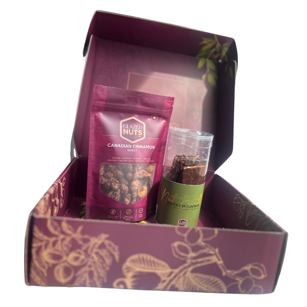 Gift Box with 1 Assorted Nut Bag + 1 Nut Brittle