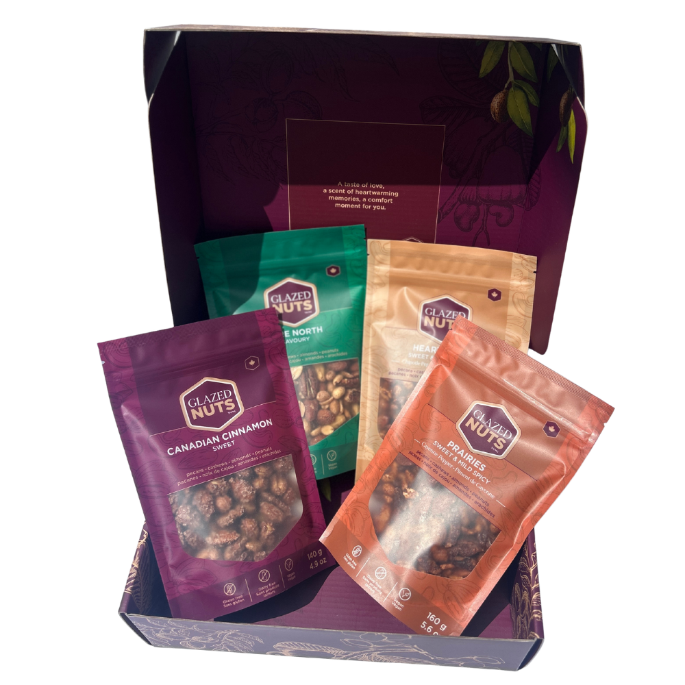 Gift Box with 4 Assorted Nut Bags (Free Gift Box)