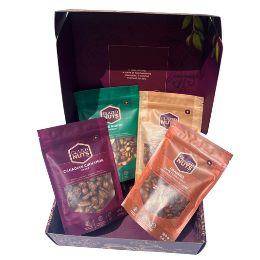 Gift Box with 4 Assorted Nut Bags (Free Gift Box)