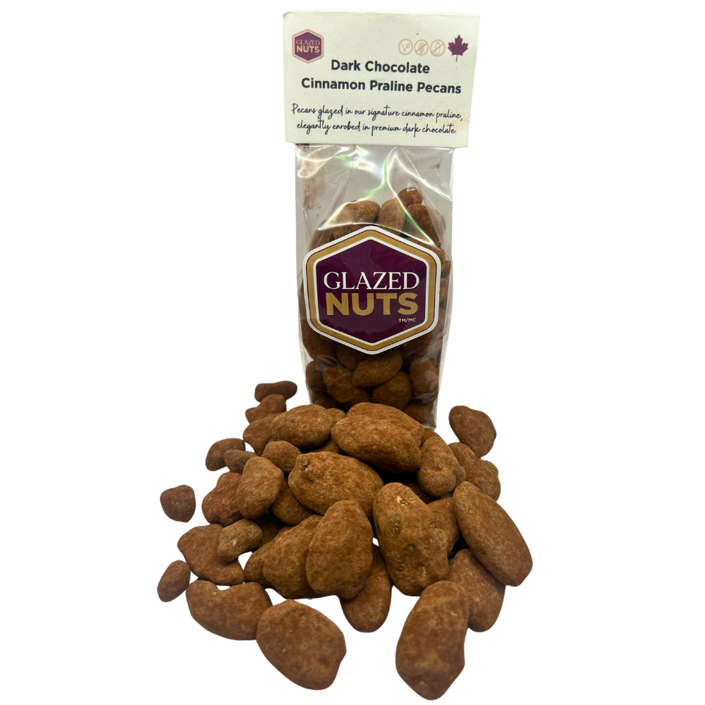 Dark Chocolate Cinnamon Praline Pecans